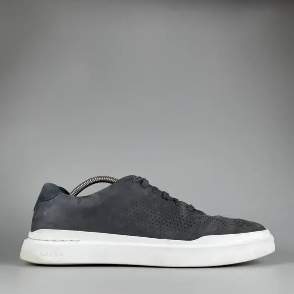 Cole Haan GrandPro Rally Men's Size 10.5 M Laser Cut Blue Suede Casual Sneakers - Picture 6 of 9